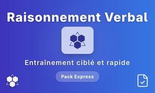Raisonnement verbal essentiel - Pack Express