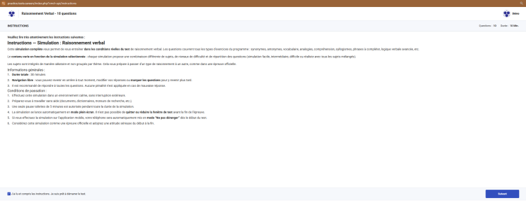 Commencer votre préparation !