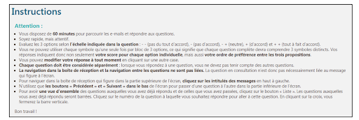 Instructions officielles de l'exercice du bac à courrier électronique de GovJobs